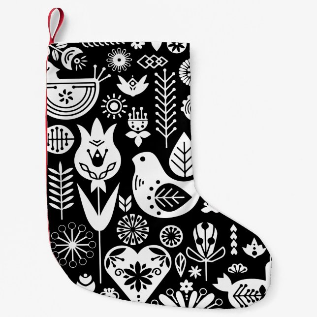 Norska skandinaviska Juldekorationer Liten Julstrumpa (Framsidan)