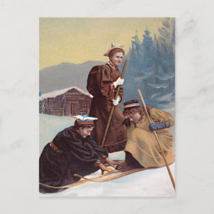 Norska Skiers Vykort