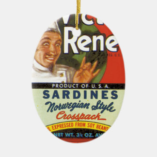 Norska stilSardines Julgransprydnad Keramik