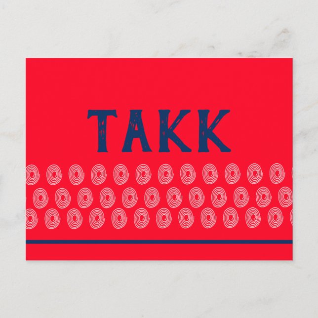 Norska Tack Vykort (Framsida)