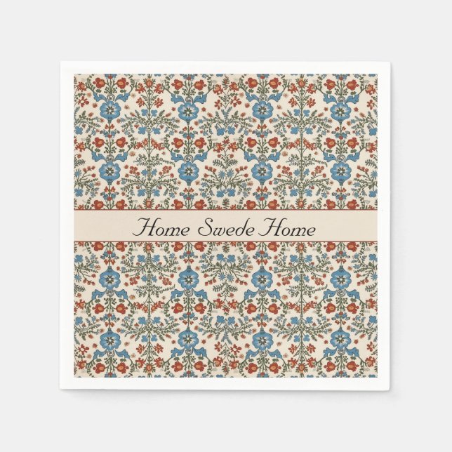 Norska trädgården, anpassningsbar pappersservett (Framsidan)