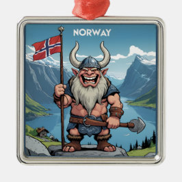 Norska Troll Julgransprydnad Metall