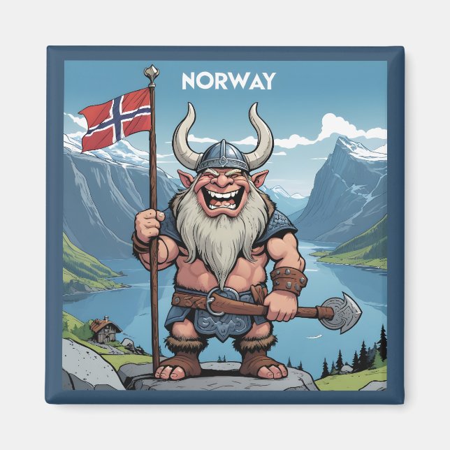 Norska Troll Magnet (Framsidan)