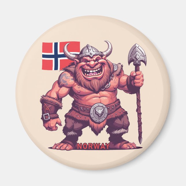 Norska Troll Magnet (Framsidan)
