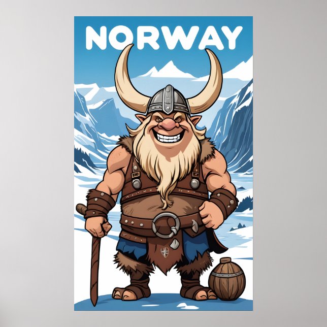 Norska Troll Poster (Framsidan)