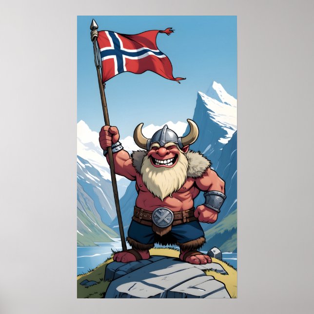Norska Troll Poster (Framsidan)