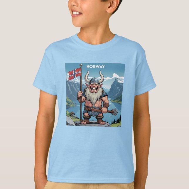 Norska Troll T Shirt (Framsida)