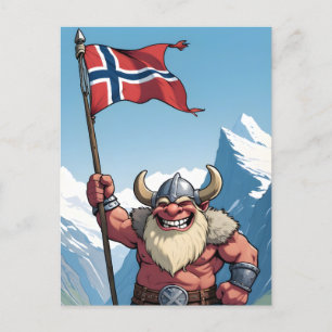 Norska Troll Vykort