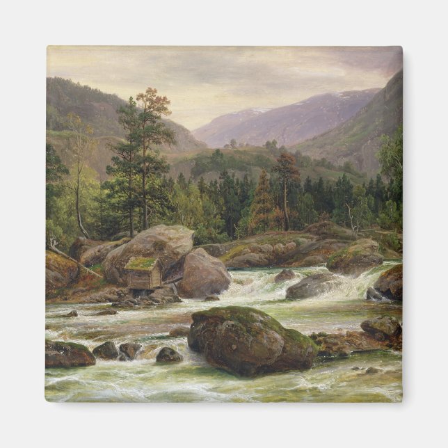 Norska vattenfall, 1840 magnet (Framsidan)