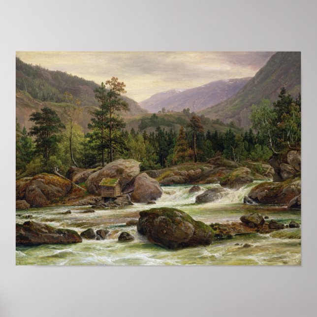 Norska vattenfall, 1840 poster (Framsidan)