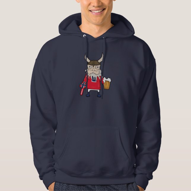 Norska Viking Hoodie (Framsida)
