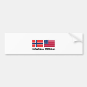 Norskamerikan Bildekal
