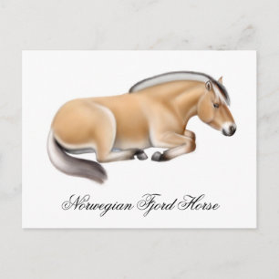 Norskt Fjord-vykort Vykort