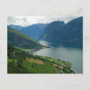 Norskt Fjord-vykort Vykort