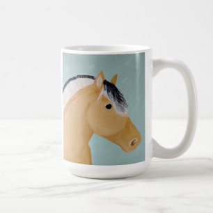 Norskt Fjordhästkonstverk på muggen Kaffemugg