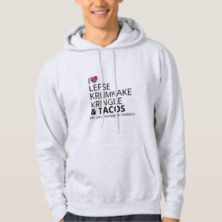 Norskt flagg hjärta | Anpassningsbart meddelande Hoodie