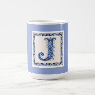 Norskt kulturarv J Monogram - Blå Kaffemugg
