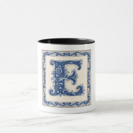 Norskt kulturarv Monogram-Blå Mugg