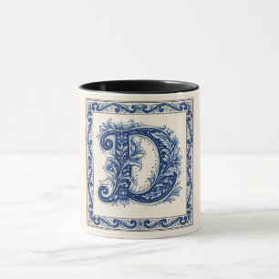 Norskt kulturarv Monogram-Blå Mugg