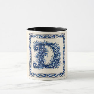 Norskt kulturarv Monogram-Blå Mugg