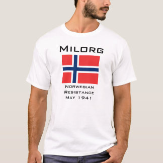 Norskt motstånd tee shirt