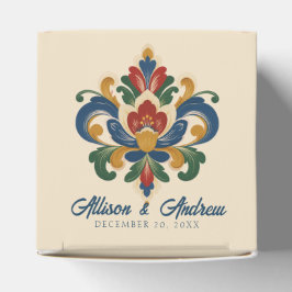 Norskt Rosemaling Bröllop Presentaskar