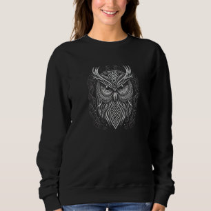Norskt stil Viking Uggle Tatovering Vilda Djur V 2 T Shirt