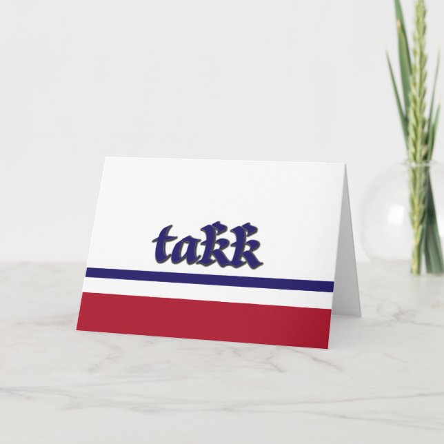 Norskt tackkort (Framsida)