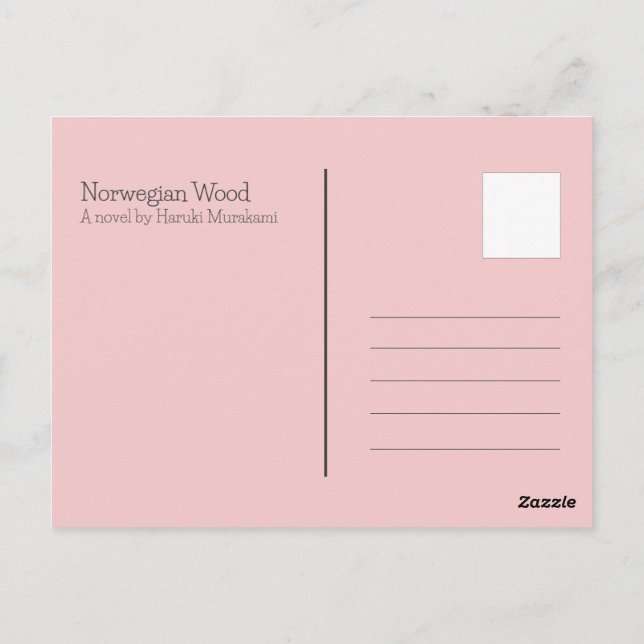 Norskt trä - Naoko Vykort (Baksida)