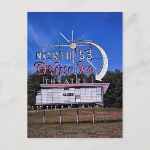 North 53 Drive-In Theater, Rom, Georgia Vykort
