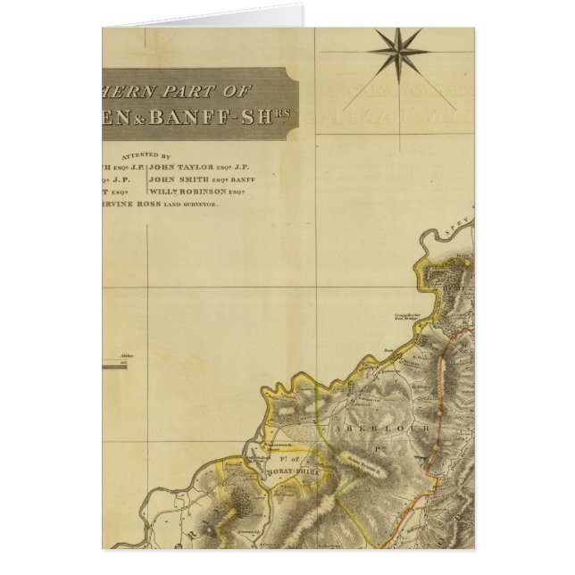 North Aberdeen, Banff Hälsningskort (Framsidan)