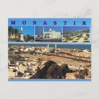 North Afrika, Monastir, Tunisien, Multiview Vykort