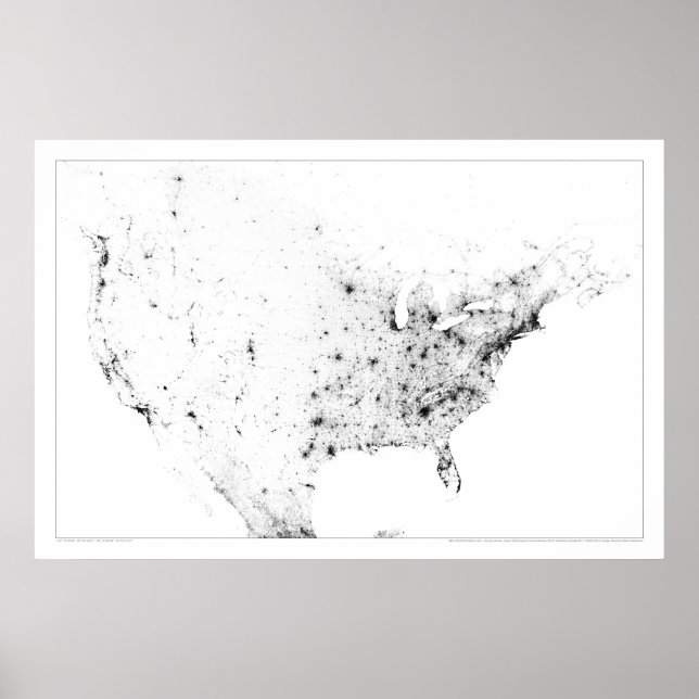 North America Census Dotmap Poster (Framsidan)