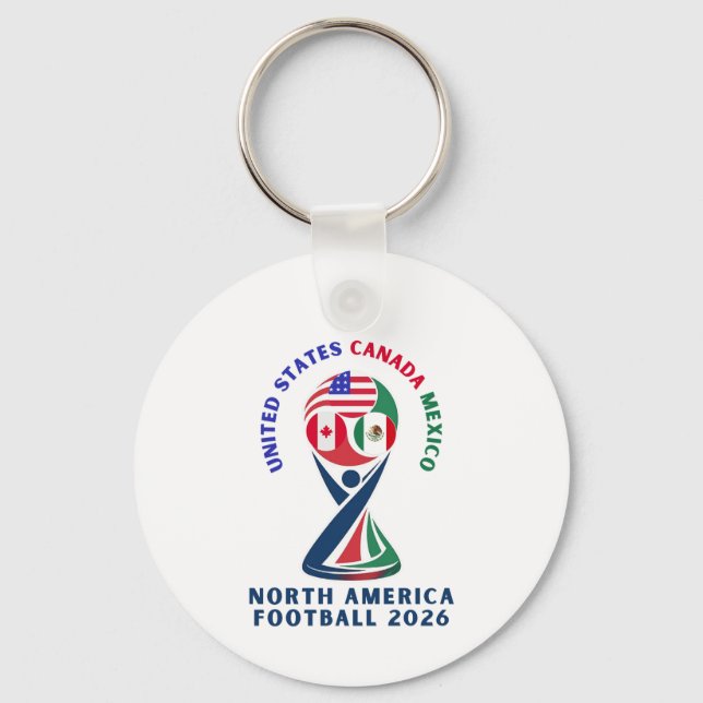 North America Football 2026 | USA Canada Mexico Nyckelring (Framsida)