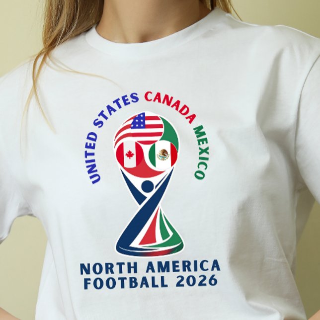 North America Football 2026 – USA Canada Mexico T Shirt (Skapare uppladdad)