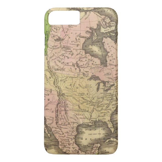 North America Olney-karta Case-Mate iPhone Skal (Baksida)