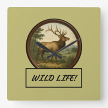 North American Elk Wall Clock