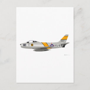 North American F-86A Saber Vykort