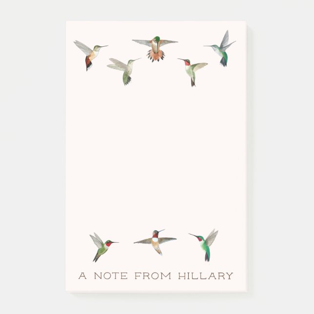 North American Hummingbird Post-it Notes (Framsida)