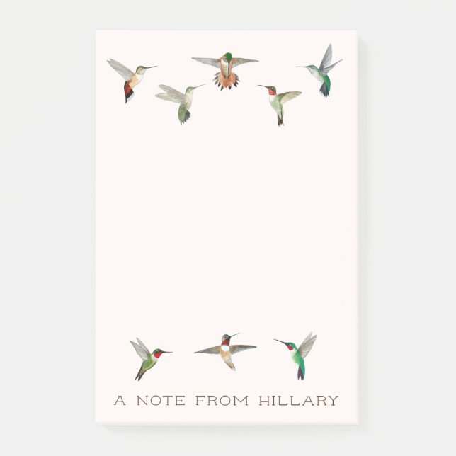 North American Hummingbird Post-it Notes Block (Framsida)