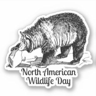 North American Wildlife Firande Klistermärken