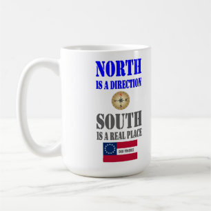 NORTH ÄR EN RIKTNING KAFFEMUGG