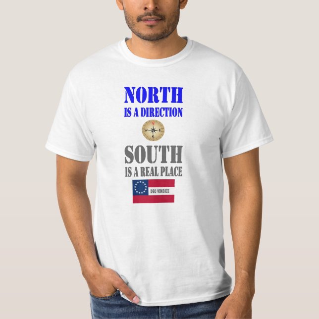 NORTH ÄR EN RIKTNING TEE SHIRT (Framsida)
