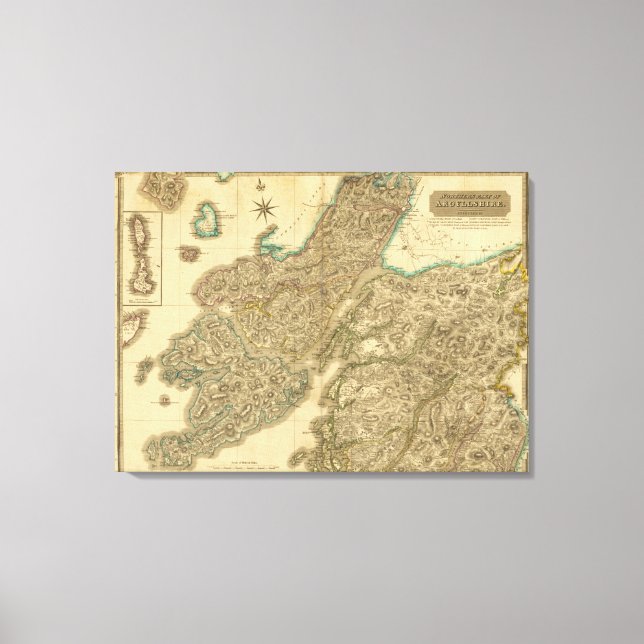 North Argyllshire Canvastryck (Framsida)