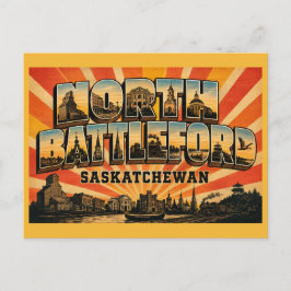 North Battleford Saskatchewan River City Vykort