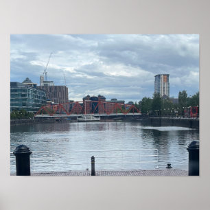 North Bay Manchester City England Förenade kungari Poster
