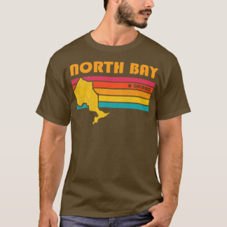 North Bay Ontario Canada Vintage Distress Souven T Shirt
