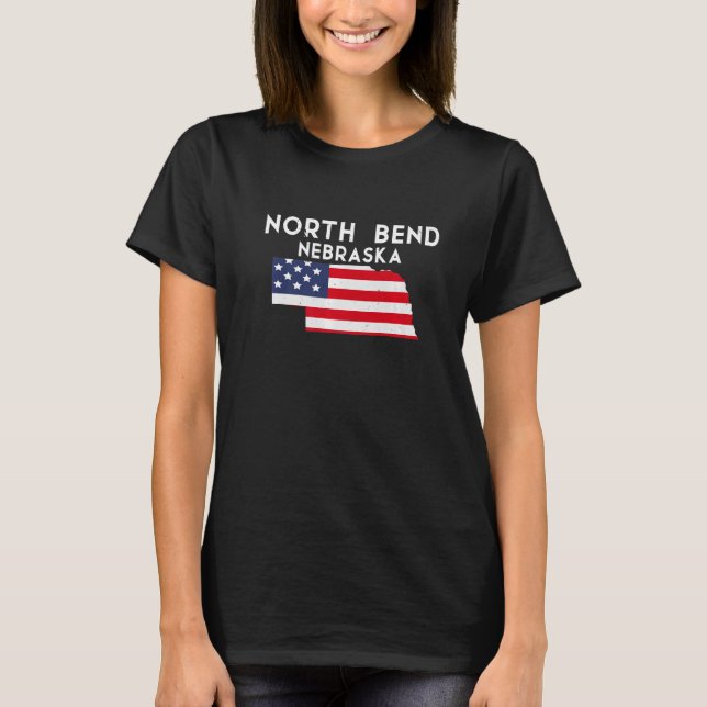 North Bend Nebraska Förenta staterna, USA, State A T Shirt (Framsida)