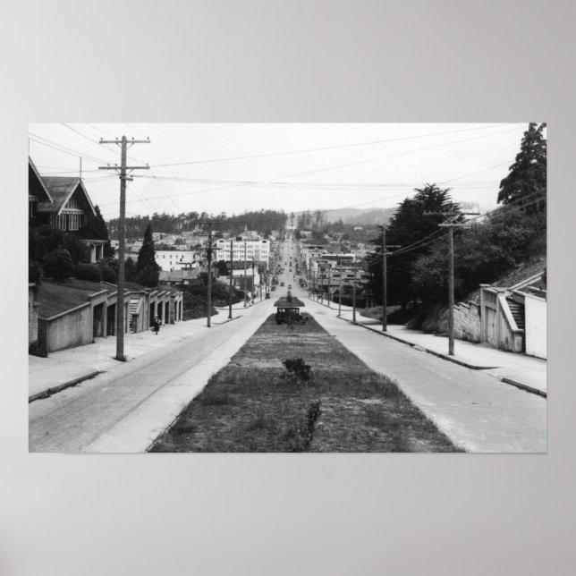 North Bend, Oregon Town View-foto Poster (Framsidan)