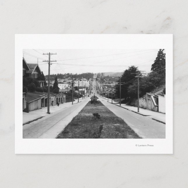 North Bend, Oregon Town View-foto Vykort (Framsida)